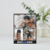 Carte postale personnalisée fête des pères trois p (Debout devant)