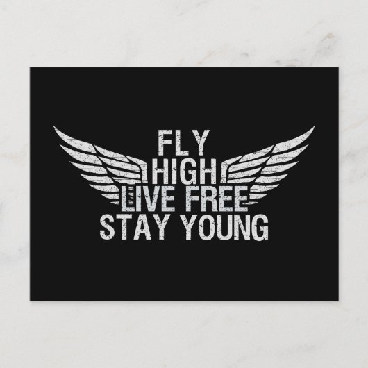 Carte postale personnalisée FLY HIGH (Devant)