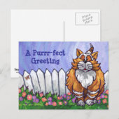 Carte postale personnalisée Ginger Cat (Devant / Derrière)