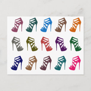 Carte postale personnalisée Glam Chic High Heures