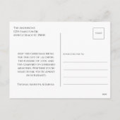 Carte postale personnalisée Gold Christmas (Dos)