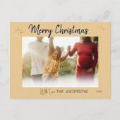 Carte postale personnalisée Gold Christmas (Devant)