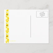 Carte postale personnalisée Honey Bee Honeypeb (Dos)