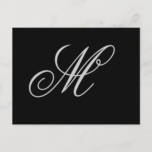 Carte postale personnalisée initiale (Devant)