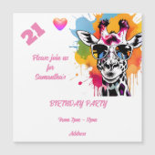 Carte postale personnalisée Invitation d'anniversa (Devant)