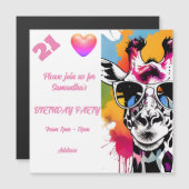 Carte postale personnalisée Invitation d'anniversa (Devant / Derrière)