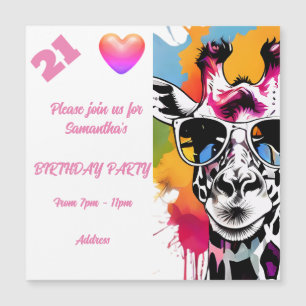 Carte postale personnalisée Invitation d'anniversa