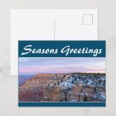 Carte postale personnalisée Joyeuses Fêtes Modèle (Devant / Derrière)