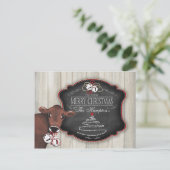 Carte postale personnalisée Joyeux cloches de Noël (Debout devant)