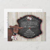 Carte postale personnalisée Joyeux cloches de Noël (Devant / Derrière)