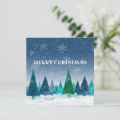 Carte postale personnalisée "Joyeux Noël" (Debout devant)