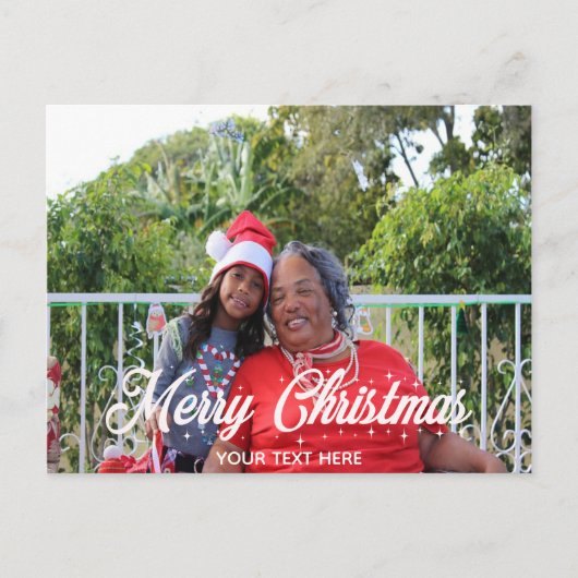 Carte postale personnalisée Joyeux Noël (Devant)