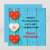 Carte postale personnalisée "Joyeux Noël" (Devant / Derrière)