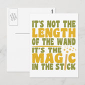 Carte postale personnalisée MAGIC WAND (Devant / Derrière)