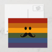 Carte postale personnalisée Mustache Pride (Devant / Derrière)