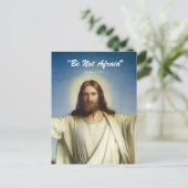 Carte postale personnalisée "Ne pas avoir peur" (Debout devant)