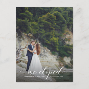 Carte Postale personnalisée Nous Elopement Elopeme