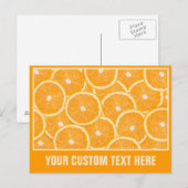 Carte postale personnalisée Oranges (Devant / Derrière)