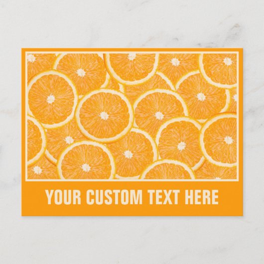 Carte postale personnalisée Oranges (Devant)