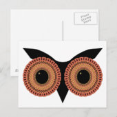 Carte postale personnalisée Owl Eyes (Devant / Derrière)