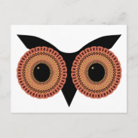 Carte postale personnalisée Owl Eyes