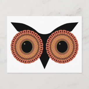 Carte postale personnalisée Owl Eyes