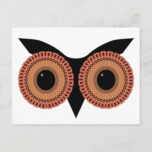 Carte postale personnalisée Owl Eyes (Devant)
