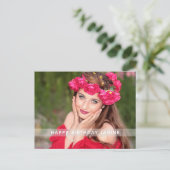 Carte postale personnalisée Photo Anniversaire (Debout devant)