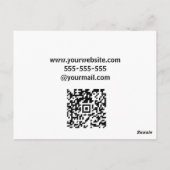 Carte postale personnalisée pour agent immobilier  (Dos)