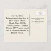 Carte postale personnalisée pour annoncer une date (Dos)