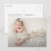 carte postale personnalisée pour bébé (Devant / Derrière)