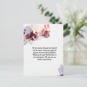 Carte postale personnalisée pour la femme du paste (Debout devant)