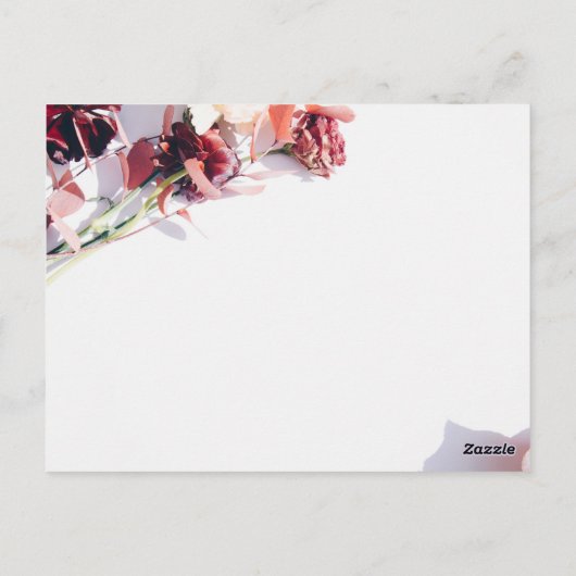 Carte postale personnalisée pour la femme du paste (Dos)