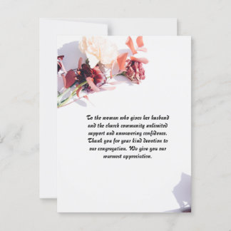 Carte postale personnalisée pour la femme du paste