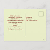 Carte postale personnalisée pour la réunion de la  (Dos)