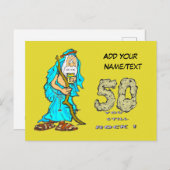 Carte postale personnalisée pour le 50e anniversai (Devant / Derrière)