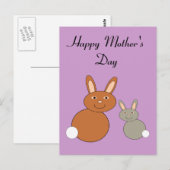 Carte postale personnalisée pour les mères (Devant / Derrière)