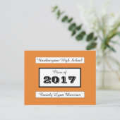 Carte postale personnalisée pour remise de diplôme (Debout devant)