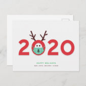 Carte postale personnalisée Reindeer 2020 (Devant / Derrière)