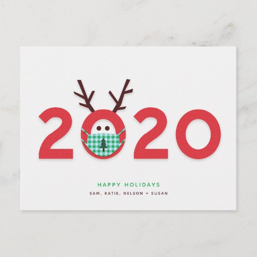 Carte postale personnalisée Reindeer 2020 (Devant)
