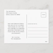 Carte postale personnalisée Sage Gold Christmas (Dos)