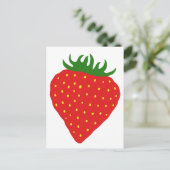Carte postale personnalisée Simply Straberry (Debout devant)