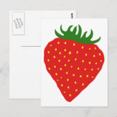Carte postale personnalisée Simply Straberry (Devant / Derrière)