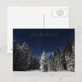 Carte postale personnalisée Sky Winter (Devant / Derrière)