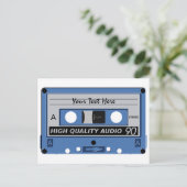 Carte postale personnalisée sur bande de cassettes (Debout devant)