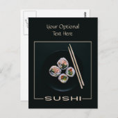 Carte postale personnalisée Sushi (Devant / Derrière)