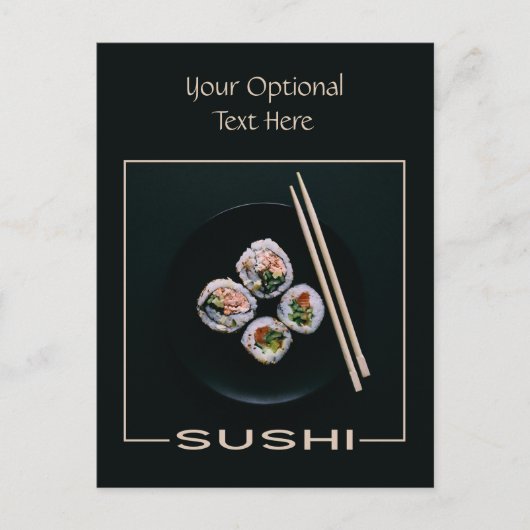Carte postale personnalisée Sushi (Devant)