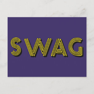 Carte postale personnalisée SWAG