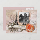 Carte postale personnalisée thème antique Paris (Devant / Derrière)