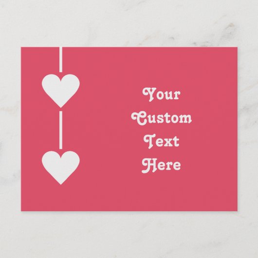 Carte postale personnalisée Valentine Heart (Devant)